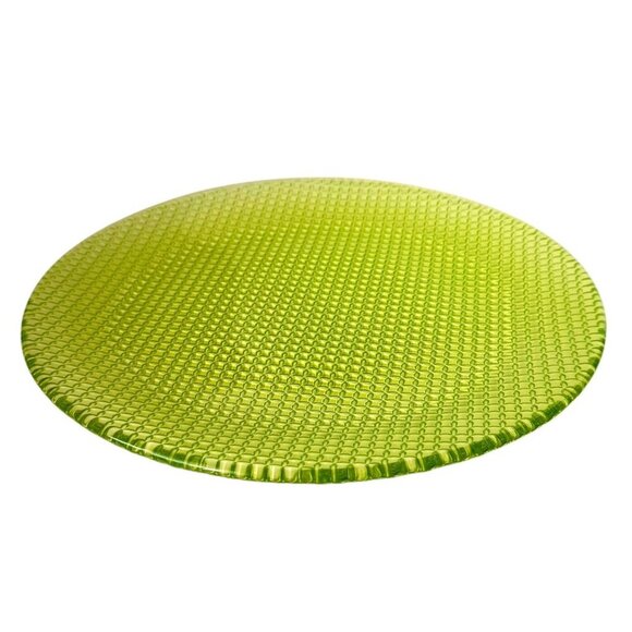 Villeroy & Boch Colour Buffet Charger Plate Green 12” Crystal Glass Set Of 2 - Picture 2 of 8